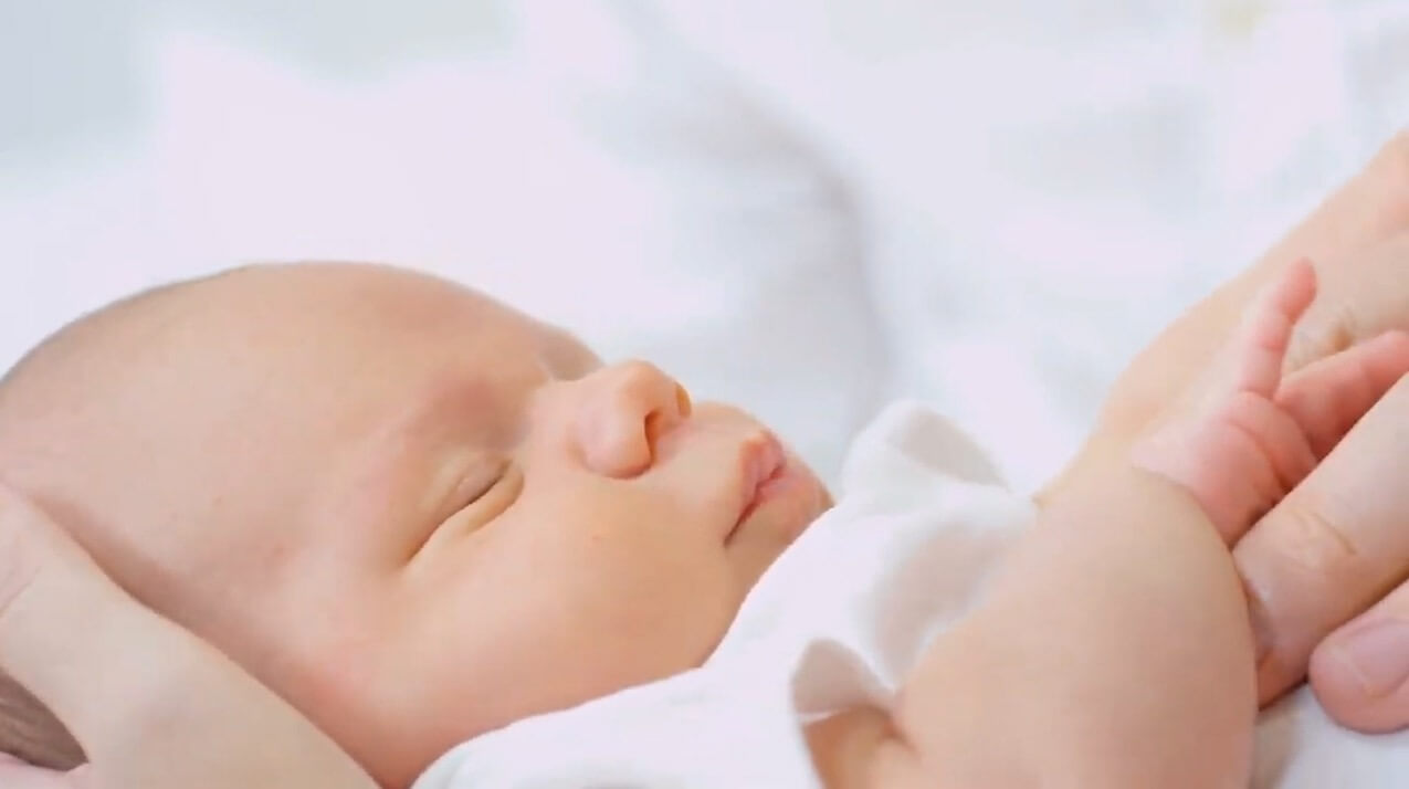 Adorable baby conceived with assisted reproductive technology